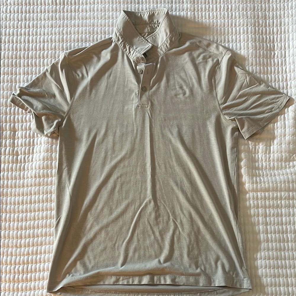 Lululemon Evolution Silver Grey Polo XL